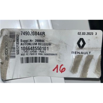 Recambio de moqueta suelo interior para renault trafic iii furgón (06.2014) m9r z7 referencia OEM IAM 749020844R  