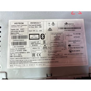 Recambio de radio / cd para opel movano b furgón/combi (2010) 2.3 fg. l1h1 2,8t [2,3 ltr. - 81 kw cdti] referencia OEM IAM 28115