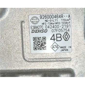 Recambio de compresor aire acondicionado para renault kangoo iii rapid (03.2021) kangoo referencia OEM IAM 926000464R  