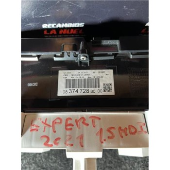 Recambio de cuadro instrumentos para citroën jumpy furgón (05.2016) 1.5 control m [1,5 ltr. - 75 kw blue-hdi fap] referencia OEM