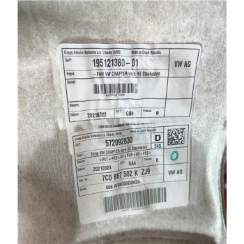 Recambio de techo para volkswagen crafter furgón (sy/sx)(09.2016) 2.0 35 furgón bl ta fwd [2,0 ltr. - 103 kw tdi] referencia OEM