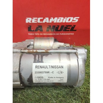 Recambio de motor arranque para renault kangoo iii monospace blue dci 95 (kjab) referencia OEM IAM 233003759R  