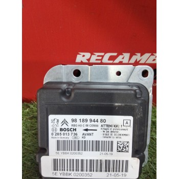 Recambio de centralita airbag para citroën jumpy iii furgoneta (v_) 1.5 bluehdi 120 referencia OEM IAM 9818994480 0285013736 