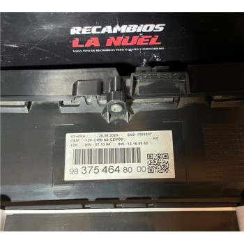 Recambio de cuadro instrumentos para opel vivaro furgón (2019) 1.5 s express [1,5 ltr. - 75 kw cdti dpf] referencia OEM IAM 9837