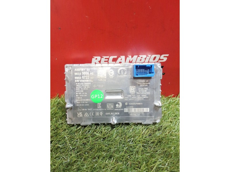 Recambio de modulo electronico para peugeot partner furgoneta/monovolumen (k9) 1.5 bluehdi 100 referencia OEM IAM 9833986680 985