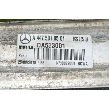 Recambio de intercooler para mercedes-benz vito furgón (447) 109/111 cdi worker compacta cdi cat referencia OEM IAM A4475010501 