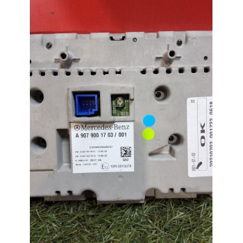 Recambio de pantalla multifuncion para mercedes-benz sprinter 3,5-t furgoneta (b907, b910) 316 cdi rwd (907.631, 907.633, 907.63