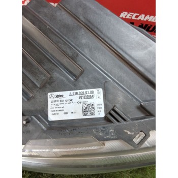Recambio de faro delantero derecho para mercedes-benz sprinter 3,5-t furgoneta (b907, b910) 316 cdi rwd (907.631, 907.633, 907.6