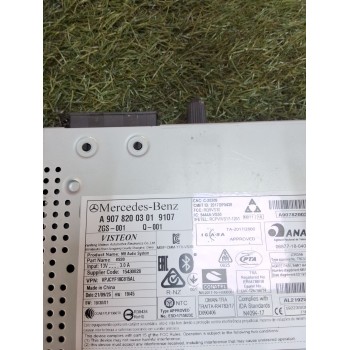 Recambio de radio cd para mercedes-benz sprinter 3,5-t furgoneta (b907, b910) 319 cdi rwd (907.633, 907.635, 907.637) referencia