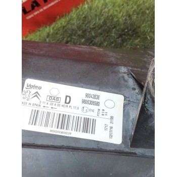 Recambio de faro derecho para peugeot partner furgoneta/monovolumen 1.6 hdi / bluehdi 75 referencia OEM IAM 9806306580 980630658