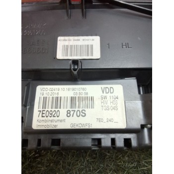 Recambio de cuadro instrumentos para volkswagen t6 transporter bus (sg) caravelle premium largo tdi referencia OEM IAM 7E0920870