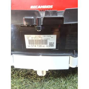 Recambio de cuadro instrumentos para peugeot expert furgoneta (v_) 2.0 bluehdi 120 referencia OEM IAM 9837472880  