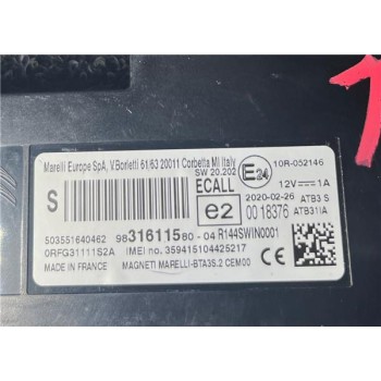 Recambio de modulo electronico para citroën jumpy furgón (05.2016) 2.0 control m [2,0 ltr. - 90 kw blue-hdi fap] referencia OEM 