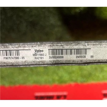 Recambio de radiador agua para opel vivaro furgón (2019) 1.5 l express [1,5 ltr. - 75 kw cdti dpf] referencia OEM IAM P967574798