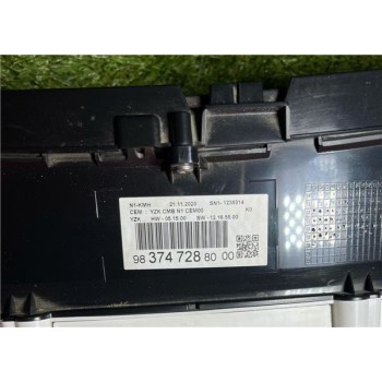 Recambio de cuadro instrumentos para citroën jumpy furgón (05.2016) 2.0 control m [2,0 ltr. - 90 kw blue-hdi fap] referencia OEM