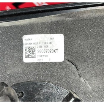 Recambio de retrovisor derecho para opel vivaro furgón (2019) 1.5 l express [1,5 ltr. - 75 kw cdti dpf] referencia OEM IAM 98087