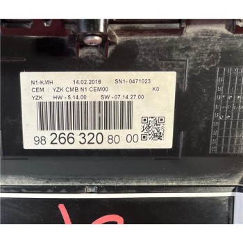 Recambio de cuadro instrumentos para citroën jumpy furgón (05.2016) 1.6 confort m [1,6 ltr. - 85 kw blue-hdi fap] referencia OEM