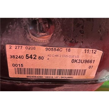 Recambio de deposito combustible para opel vivaro furgón (2019) 1.5 l express [1,5 ltr. - 75 kw cdti dpf] referencia OEM IAM 981