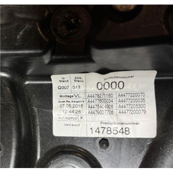 Recambio de elevalunas manual del. izdo. para mercedes-benz vito tourer (447)(07.2014) 1.6 109/110/111/114 cdi base fwd compacta